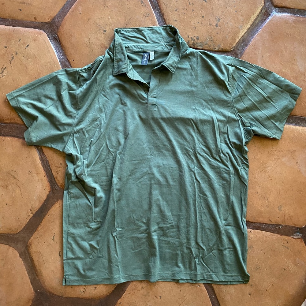 Ibex merino wool - Mens Large Polo